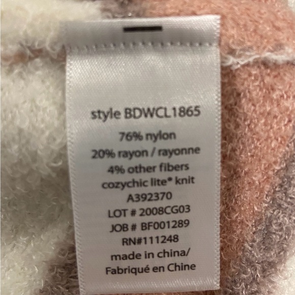 Barefoot Dreams Stripe Crew Neck Cozy Long Sleeve Pullover Sweater 1X - Picture 8 of 13